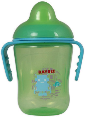 Baybee 2 Handle Non-Spill Cup - Green - 250 ml(Green)