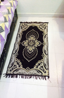 Globe Rudra Brown Cotton Carpet(121 cm X 183 cm)