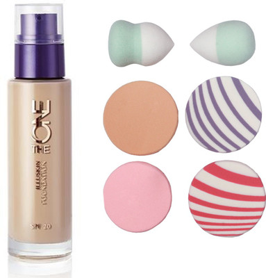 Oriflame Sweden The ONE IlluSkin Foundation (Olive Beige - 30601) With Puff Sponge(Set of 7)
Oriflame Sweden The ONE IlluSkin Foundation (Olive Beige - 30601) With Puff Sponge(Set of 7)