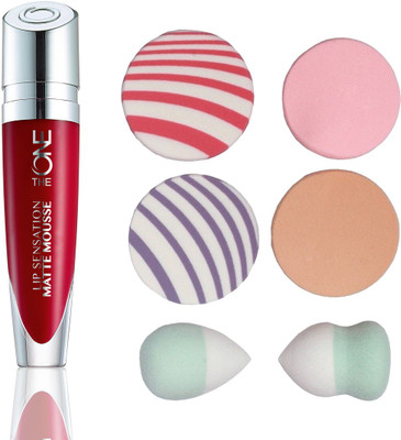Oriflame Sweden The ONE Lip Sensation Matte Mousse 5ml (Rouge Suede - 31951) With Puff Sponge(Set of 7)
Oriflame Sweden The ONE Lip Sensation Matte Mousse 5ml (Rouge Suede - 31951) With Puff Sponge(Set of 7)