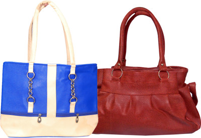 RB FASHION Hand-held Bag(Blue, Red)
