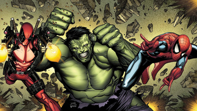 Aabhaas Wall Poster Hulk-Spider-Man-Deadpool-Marvel-Comics Paper Print(12 inch X 18 inch, Rolled)
Aabhaas Wall Poster Hulk-Spider-Man-Deadpool-Marvel-Comics Paper Print(12 inch X 18 inch, Rolled)