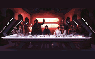 Aabhaas Wall Poster /-Star-Wars-The-Last-Supper-Darth-Vader-Yoda-Darth-Maul-Boba-Fett-Chewbacca-Han-Solo-mix-up Paper Print(12 inch X 18 inch, Rolled)
Aabhaas Wall Poster /-Star-Wars-The-Last-Supper-Darth-Vader-Yoda-Darth-Maul-Boba-Fett-Chewbacca-Han-Solo-mix-up Paper Print(12 inch X 18 inch, Rolled)