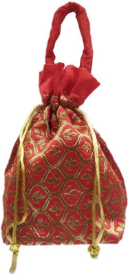 Shreeji Decoration Embroidery Leaves Handmade Silk Potli Batwa Pouch Bag Gift For Women Potli(Red)
Shreeji Decoration Embroidery Leaves Handmade Silk Potli Batwa Pouch Bag Gift For Women Potli(Red)