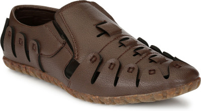 El Paso Men Brown Sandals