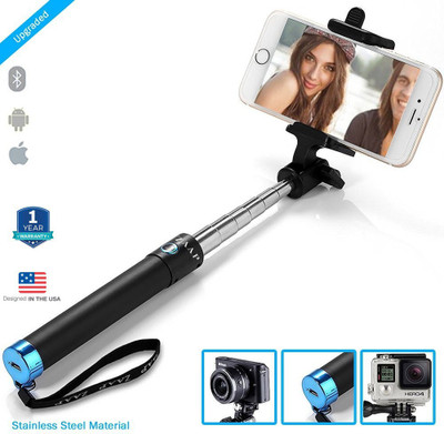Zaap Bluetooth Selfie Stick(Black)