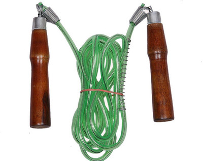 ILARTE Wooden Body Wire Skipping Rope Freestyle Skipping Rope(Green, Length: 254 cm)
ILARTE Wooden Body Wire Skipping Rope Freestyle Skipping Rope(Green, Length: 254 cm)