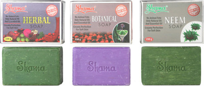 Shama Herbal, Neem & Botanical 100% Natuaral And Herbal Hand Made Soap - Pack of 3(150 g, Pack of 3)
Shama Herbal, Neem & Botanical 100% Natuaral And Herbal Hand Made Soap - Pack of 3(150 g, Pack of 3)