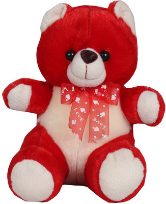PLAY Red Teddy bear - 20 cm(Red)