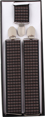 TieOn Y- Back Suspenders for Men(Brown)