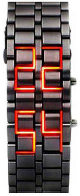 On Time Octus Metal Chain Strap Led 01 Watch - For Men