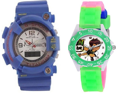 COSMIC BLUE S SHOCK DIGITAL ANALOG BOYS WATCH having latest , designer , sporty big dial WITH KITTY CARTOON PRINTED GIRLS Watch - For Boys & Girls
COSMIC BLUE S SHOCK DIGITAL ANALOG BOYS WATCH having latest , designer , sporty big dial WITH KITTY CARTOON PRINTED GIRLS Watch - For Boys & Girls