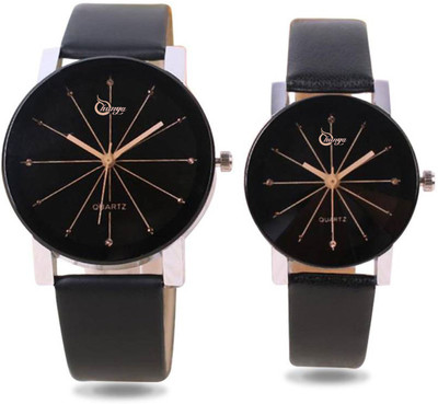 shunya New Stylish Leather Strap SJKV01234Watch - For Men Watch - For Couple