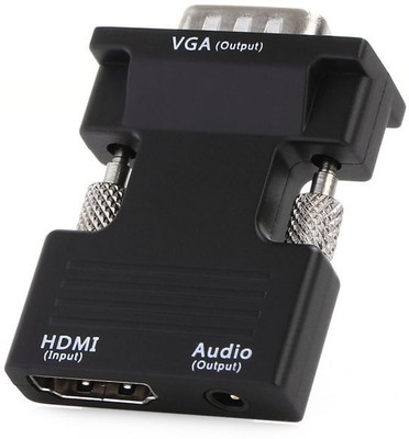 Microware HDTV Female to VGA Out with Audio converter HDMI Adapter(Compatible with HDTV, Gaming Console, Blu-Ray, Set Top Box, Black)
Microware HDTV Female to VGA Out with Audio converter HDMI Adapter(Compatible with HDTV, Gaming Console, Blu-Ray, Set Top Box, Black)