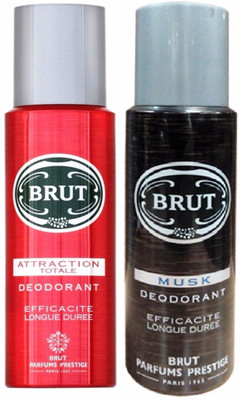 Brut Musk+Attraction Totale Efficacite Longue Duree Deodorant Deodorant Spray - For Men(200 ml, Pack of 2)
Brut Musk+Attraction Totale Efficacite Longue Duree Deodorant Deodorant Spray - For Men(200 ml, Pack of 2)