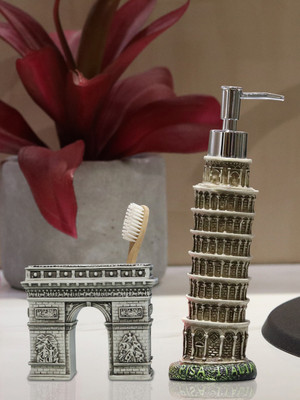 Shresmo Shresmo Fusion Polyresin Soap or Lotion Dispenser with Toothbrush Holder, 2 Piece Bathroom Accessories, Gift Set Polyresin Bathroom Set(Pack of 2)
Shresmo Shresmo Fusion Polyresin Soap or Lotion Dispenser with Toothbrush Holder, 2 Piece Bathroom Accessories, Gift Set Polyresin Bathroom Set(Pack of 2)