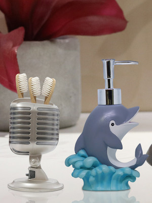 Shresmo Shresmo Fusion Polyresin Soap or Lotion Dispenser with Toothbrush Holder, 2 Piece Bathroom Accessories, Gift Set Polyresin Bathroom Set(Pack of 2)
Shresmo Shresmo Fusion Polyresin Soap or Lotion Dispenser with Toothbrush Holder, 2 Piece Bathroom Accessories, Gift Set Polyresin Bathroom Set(Pack of 2)