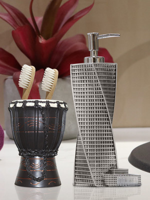 Shresmo Shresmo Fusion Polyresin Soap or Lotion Dispenser with Toothbrush Holder, 2 Piece Bathroom Accessories, Gift Set Polyresin Bathroom Set(Pack of 2)
Shresmo Shresmo Fusion Polyresin Soap or Lotion Dispenser with Toothbrush Holder, 2 Piece Bathroom Accessories, Gift Set Polyresin Bathroom Set(Pack of 2)