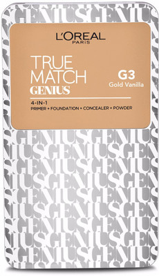 L'Oreal Paris True Match Genius foundation/compact 4-In-1 Foundation(G3 Gold Vanilla)
L'Oreal Paris True Match Genius foundation/compact 4-In-1 Foundation(G3 Gold Vanilla)