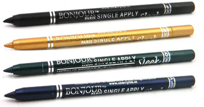 Bonjour Paris Super Smoth Single Apply Metallic Kajal(Black-Gold-Green-Royal Blue, 4.8 g)
Bonjour Paris Super Smoth Single Apply Metallic Kajal(Black-Gold-Green-Royal Blue, 4.8 g)