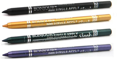 Bonjour Paris Super Smoth Single Apply Metallic Kajal(Black-Gold-Green-Purple, 4.8 g)
Bonjour Paris Super Smoth Single Apply Metallic Kajal(Black-Gold-Green-Purple, 4.8 g)