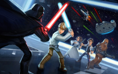 Aabhaas Wall Poster Star-Wars-Han-Solo-Luke-Skywalker-Darth-Vader-Princess-Leia-Chewbacca-Millennium-Falcon-lightsaber-Disney Paper Print(12 inch X 18 inch, Rolled)
Aabhaas Wall Poster Star-Wars-Han-Solo-Luke-Skywalker-Darth-Vader-Princess-Leia-Chewbacca-Millennium-Falcon-lightsaber-Disney Paper Print(12 inch X 18 inch, Rolled)