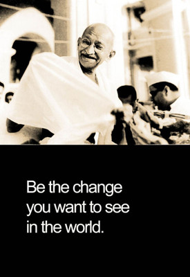 Akhuratha Wall Poster gandhiji-be-the-change Paper Print(18 inch X 12 inch, Rolled)
Akhuratha Wall Poster gandhiji-be-the-change Paper Print(18 inch X 12 inch, Rolled)