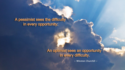 Akhuratha aquote-quotes-pessimist-optimist-opportunity-difficulty Wall Poster Paper Print(12 inch X 18 inch, Rolled)