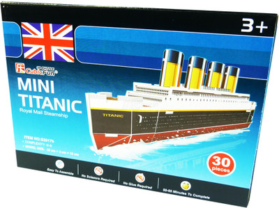 kidoz kingdom MINI TITANIC 3D PUZZLE 30(30 Pieces)