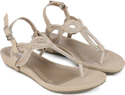 Bata Women Beige Flats