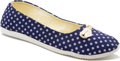 Myra Polka Dot Bellies For Women(Blue, White