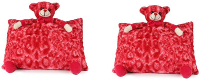 Tajpur Traders Red Teddy Pillow set of 2 - 40 cm(Red)