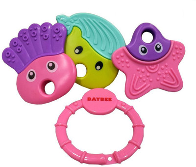 Baybee SeaFriends TPR Teether (Pink) Teether(Pink)
