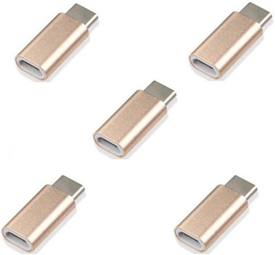 BB4 PACK OF 5 UNIVERSAL MICRO USB CHARGING TO TYPE C CABLE CONVERTER USB Adapter(Gold)
BB4 PACK OF 5 UNIVERSAL MICRO USB CHARGING TO TYPE C CABLE CONVERTER USB Adapter(Gold)