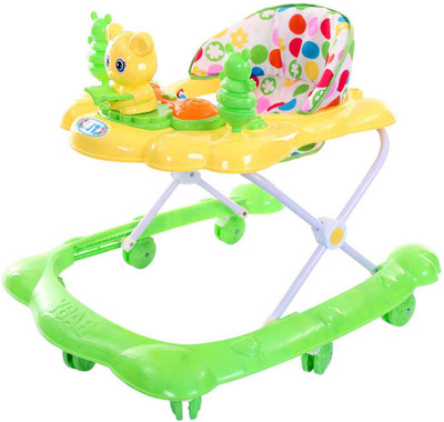 Delia Musical Activity Walker With Parent Rod(Green)