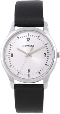 Sonata 77082SL01 Essentials Watch - For Men