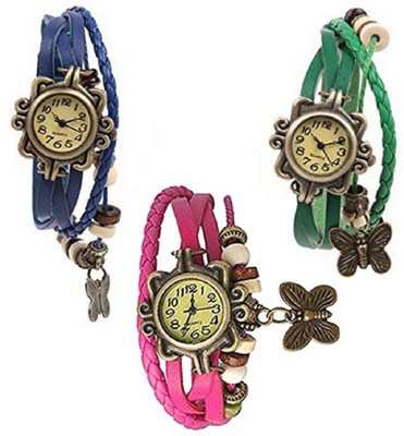 Talgo New Arrival Festive Season Special TGDORIBUGRPK Multi color Round Dial Leather Dori Strap (Combo of 3 Watches) TGDORIBUGRPK Watch - For Girls 
Talgo New Arrival Festive Season Special TGDORIBUGRPK Multi color Round Dial Leather Dori Strap (Combo of 3 Watches) TGDORIBUGRPK Watch - For Girls