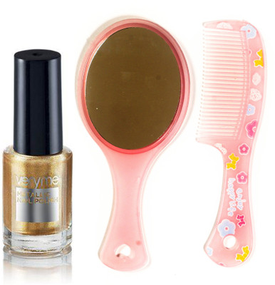 Oriflame Sweden Very Me Metallic Polish Gold Rush (30833) With Comb Mirror(Set of 3)
Oriflame Sweden Very Me Metallic Polish Gold Rush (30833) With Comb Mirror(Set of 3)