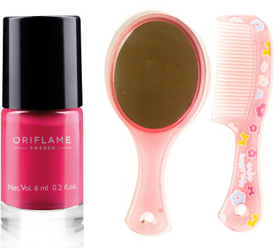 Oriflame Sweden Pure Colour Polish Mini (Intense Pink - 33073) With Comb Mirror(Set of 3)
Oriflame Sweden Pure Colour Polish Mini (Intense Pink - 33073) With Comb Mirror(Set of 3)