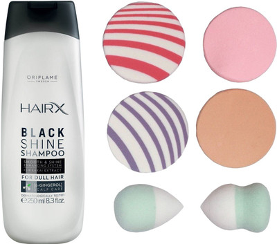 Oriflame Sweden Hair X Black Shine Shampoo 250ml(32148) With Puff Sponge(Set of 7) 
Oriflame Sweden Hair X Black Shine Shampoo 250ml(32148) With Puff Sponge(Set of 7)