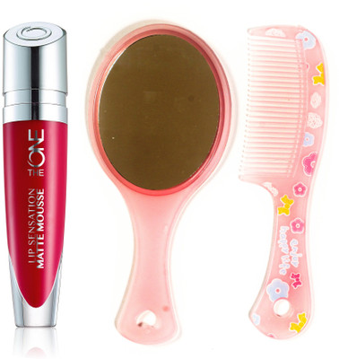 Oriflame Sweden The ONE Lip Sensation Matte Mousse 5ml (Red Velvet - 31947) With Comb Mirror(Set of 3)
Oriflame Sweden The ONE Lip Sensation Matte Mousse 5ml (Red Velvet - 31947) With Comb Mirror(Set of 3)