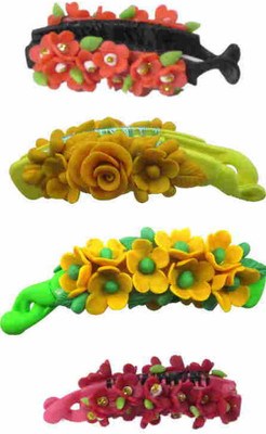 Unique Indian Crafts Handmade Artificial Jewellery Porcelain Dough Work Banana Hair Clip /Porcelain Dough / hair Accessories /hair pins/wings /for women /girls Hair Clip(Multicolor)
Unique Indian Crafts Handmade Artificial Jewellery Porcelain Dough Work Banana Hair Clip /Porcelain Dough / hair Accessories /hair pins/wings /for women /girls Hair Clip(Multicolor)