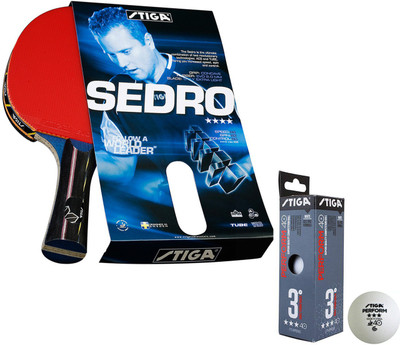 Cosco Stiga Sedro ( WRB, ACS, TUBE ) Table Tennis Bat With New Design Perform 40+ Ball Table Tennis Kit
Cosco Stiga Sedro ( WRB, ACS, TUBE ) Table Tennis Bat With New Design Perform 40+ Ball Table Tennis Kit