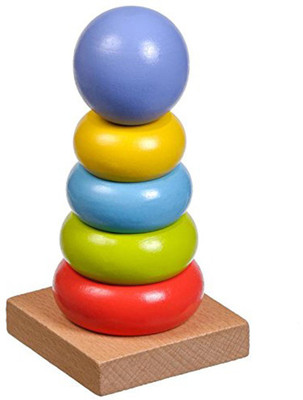 Baybee Premium Wooden Color Stacking Toyset(5 Pieces)