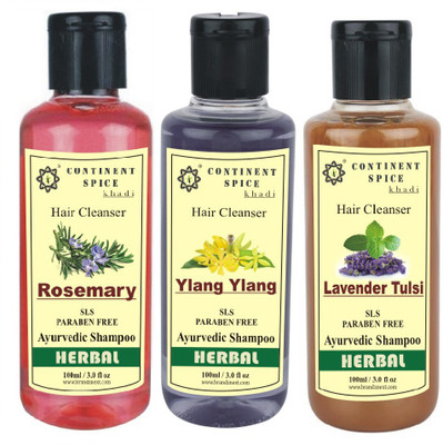Continent Spice Khadi Eseential Oil Shampoo Collection SLS & Paraben Free (100 ml-Pack of 3)-CS682005(100 ml)
Continent Spice Khadi Eseential Oil Shampoo Collection SLS & Paraben Free (100 ml-Pack of 3)-CS682005(100 ml)