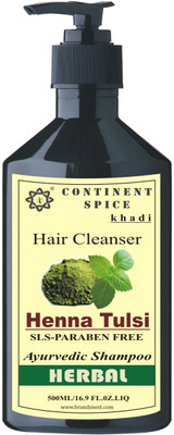 Continent Spice Khadi Henna Tulsi Herbal Hair Cleanser (500ml) -(SLS-Paraben Free) CS682005(500 ml)
Continent Spice Khadi Henna Tulsi Herbal Hair Cleanser (500ml) -(SLS-Paraben Free) CS682005(500 ml)