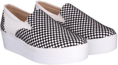 Shezone Sneakers For Women(Black, White