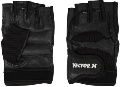 Vector X GL-VX-900-BLK Gym & Fitness Gloves (L, Black)