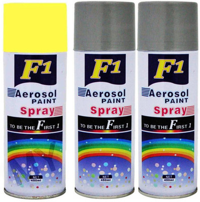 F1 Multicolor Spray Paint 450 ml(Pack of 3)
