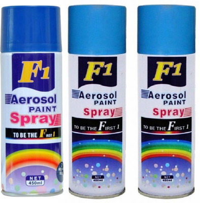 F1 Multicolor Spray Paint 450 ml(Pack of 3)